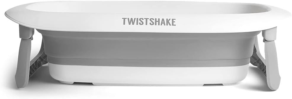 Twistshake Kit de Baño para Bebé - Set de 3, Bañera Plegable + Cojín +  Jarra de Baño, Ligero - Portátil - Fácil de Limpiar, Diseño Ergonómico